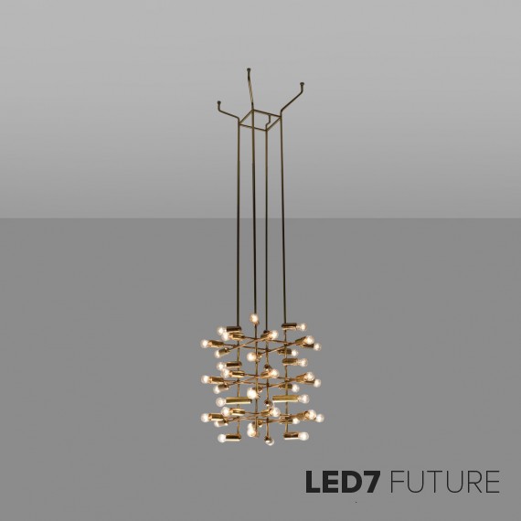 Loft Industry Modern - 21 Bubbles Chandelier